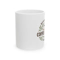 Coffee Mug - "Running on Coffee and Chaos" Ceramic Tea Cup, Funny Gift for Coffee Lovers