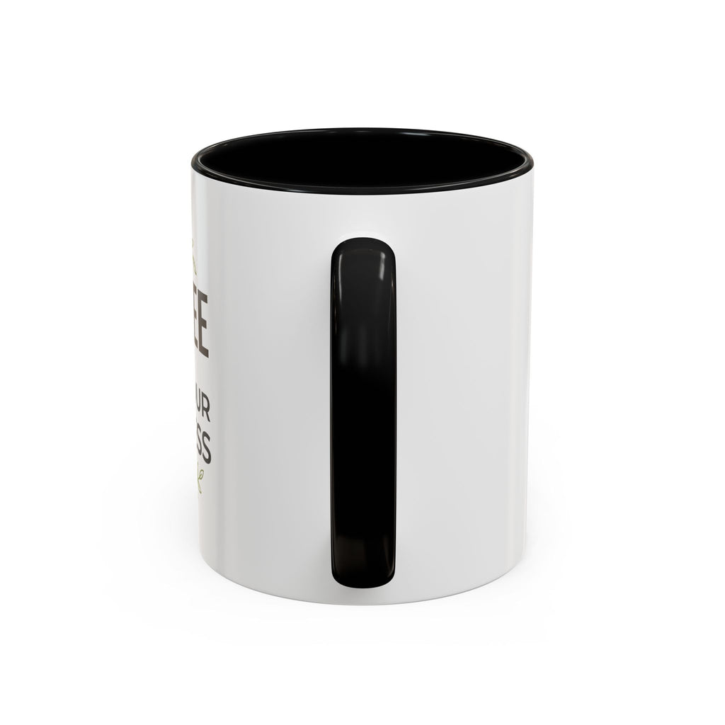 Coffee Mug — "Coffee & Mind Your Business" Accent Ceramic Mug (11/15 oz)