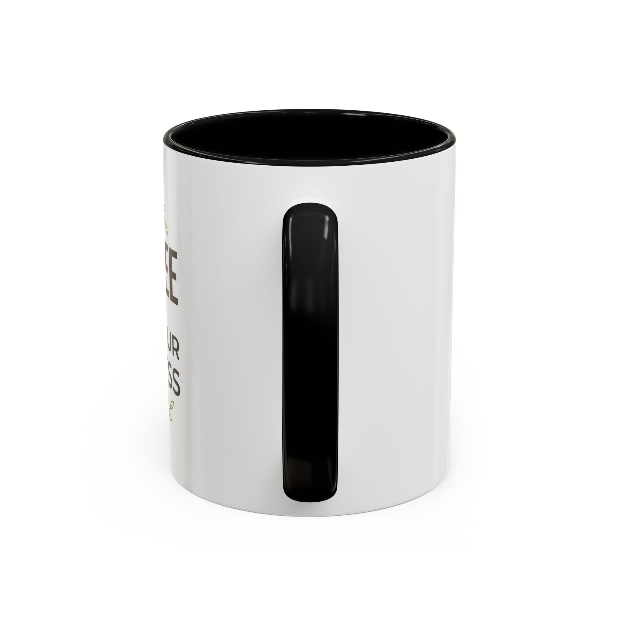 Coffee Mug — "Coffee & Mind Your Business" Accent Ceramic Mug (11/15 oz)