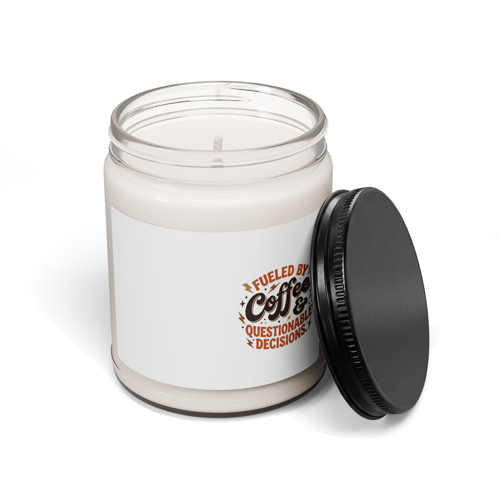 Coffee & Questionable Decisions Soy Candle — 9oz Scented Jar