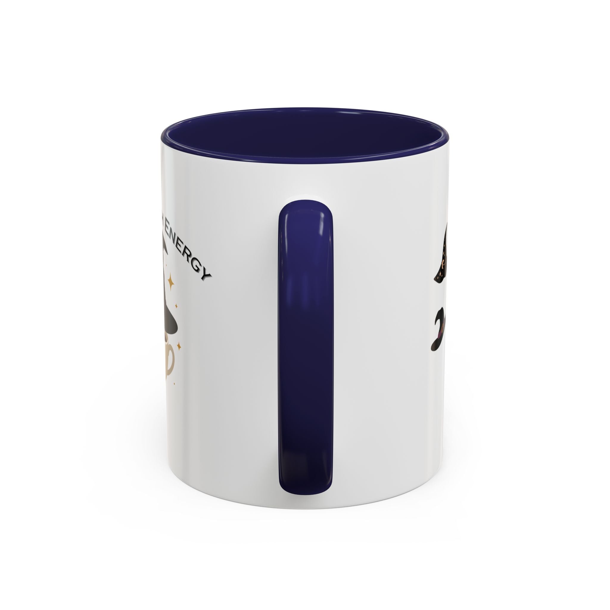 Basic Witch Energy Coffee Mug – Cute Halloween Witch Hat Tea Cup Accent Mug (11/15oz)