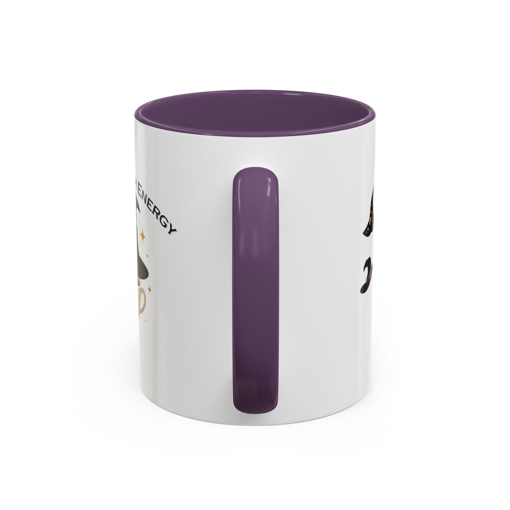 Basic Witch Energy Coffee Mug – Cute Halloween Witch Hat Tea Cup Accent Mug (11/15oz)