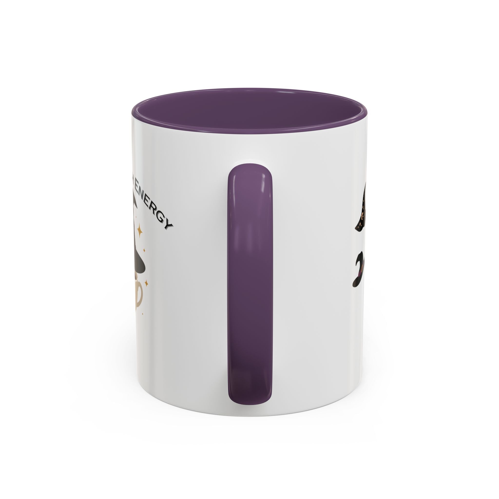 Basic Witch Energy Coffee Mug – Cute Halloween Witch Hat Tea Cup Accent Mug (11/15oz)