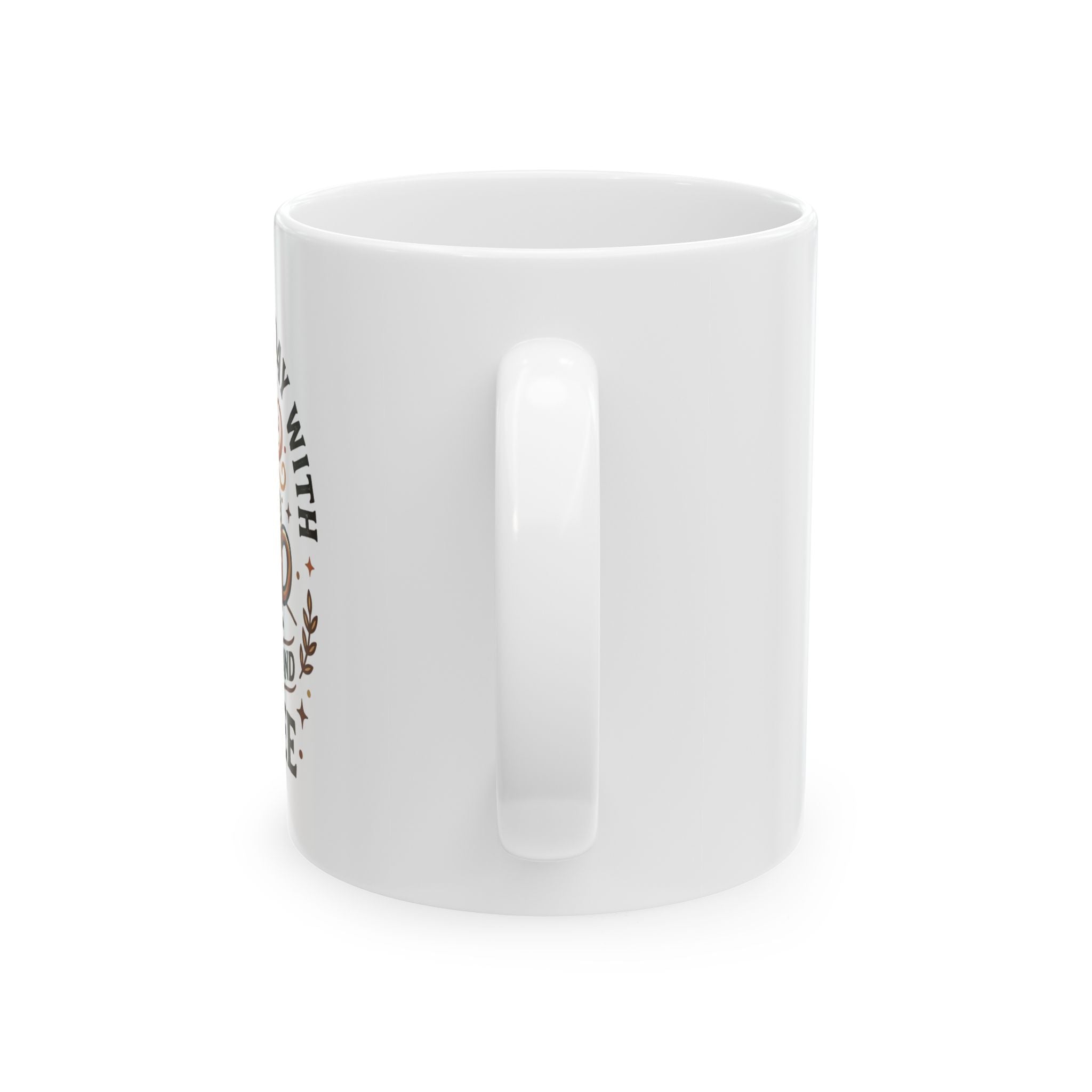 Christian Ceramic Mug - "Starting Each Day With Jesus" Faith Coffee Cup (11oz, 15oz)