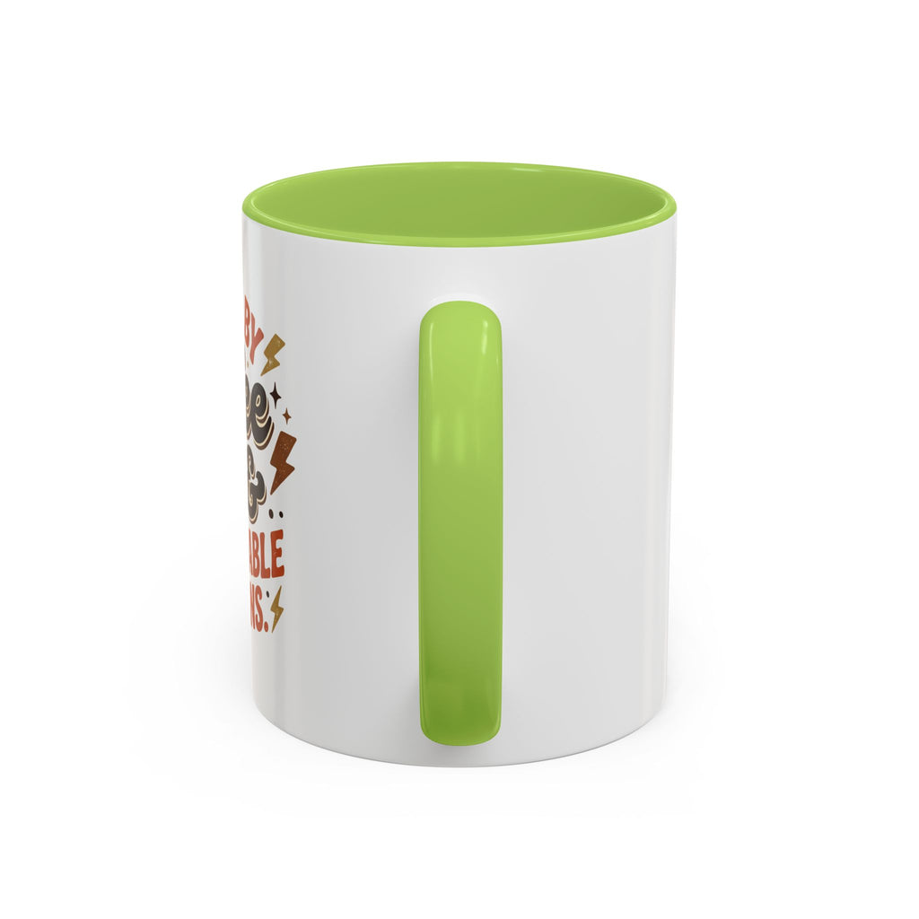 Coffee Mug — "Fueled by Coffee & Questionable Decisions" Accent Ceramic Mug