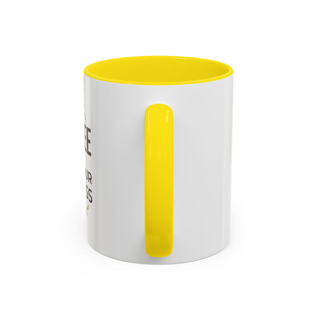Coffee Mug — "Coffee & Mind Your Business" Accent Ceramic Mug (11/15 oz)
