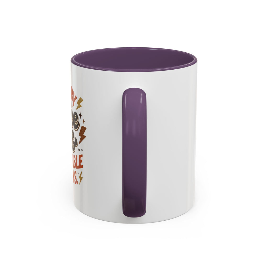 Coffee Mug — "Fueled by Coffee & Questionable Decisions" Accent Ceramic Mug