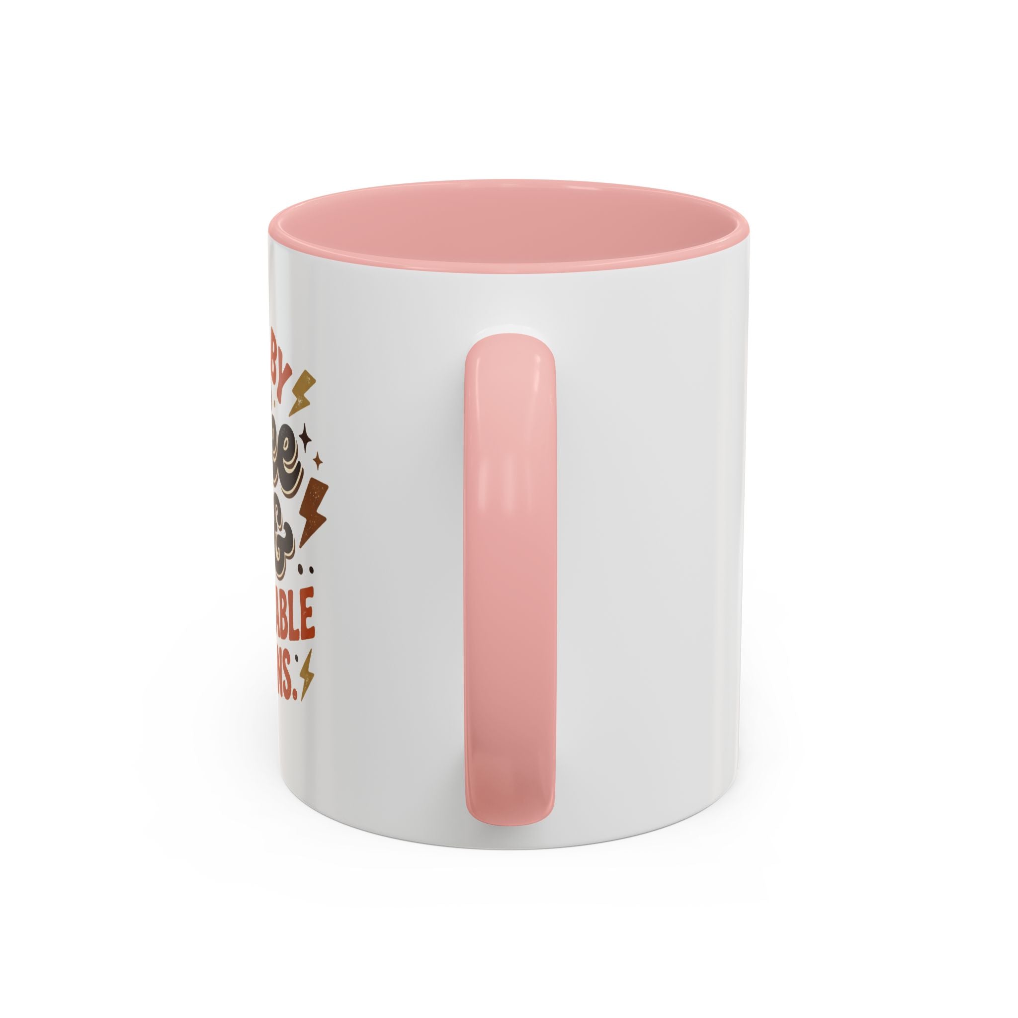 Coffee Mug — "Fueled by Coffee & Questionable Decisions" Accent Ceramic Mug