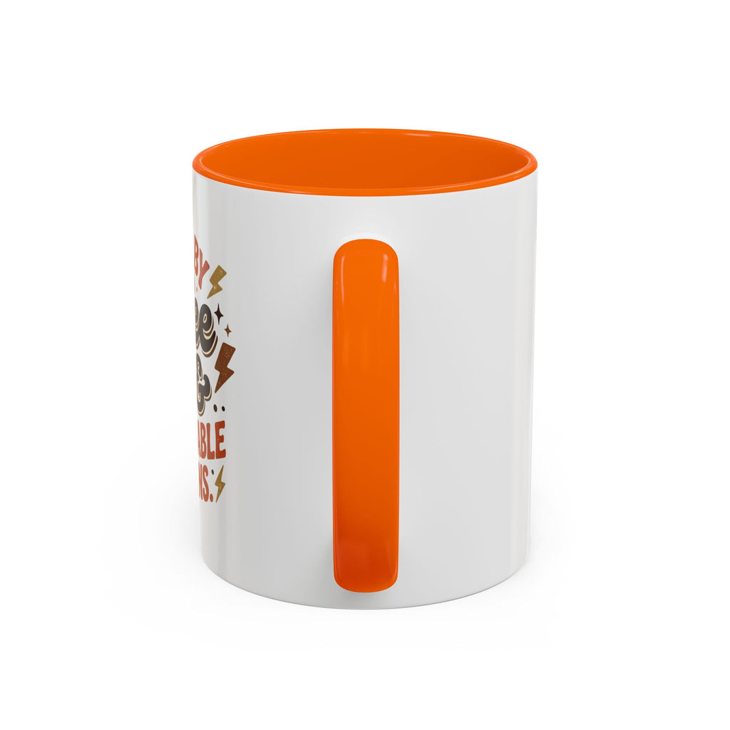 Coffee Mug — "Fueled by Coffee & Questionable Decisions" Accent Ceramic Mug