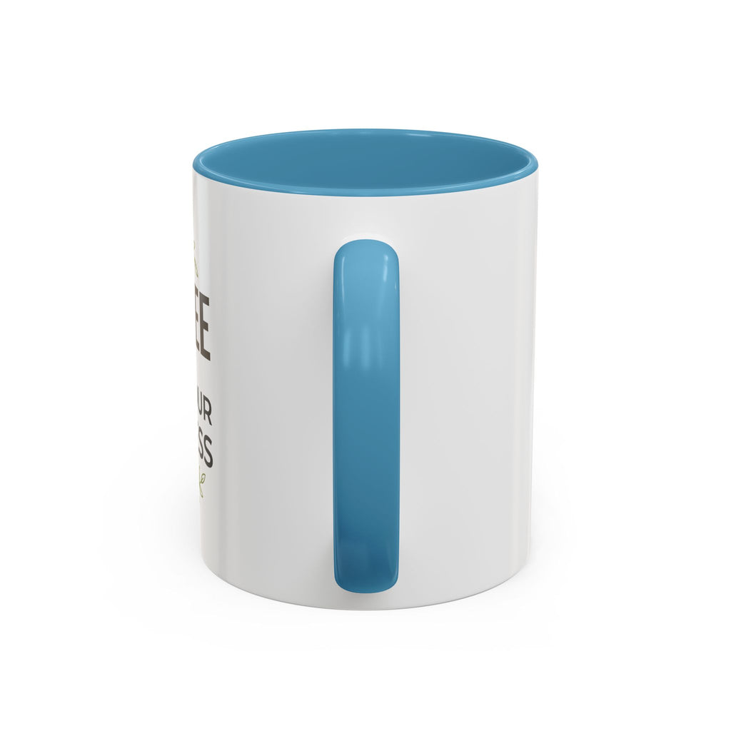 Coffee Mug — "Coffee & Mind Your Business" Accent Ceramic Mug (11/15 oz)