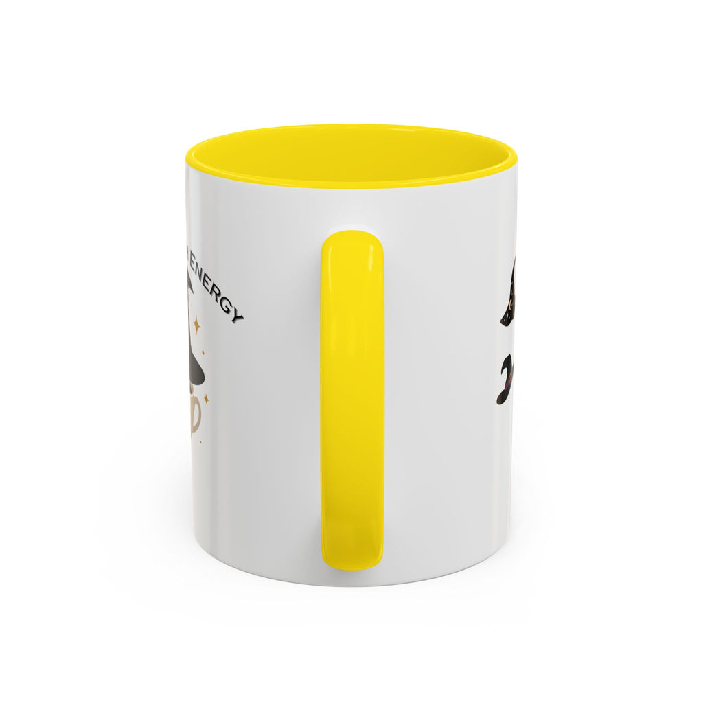 Basic Witch Energy Coffee Mug – Cute Halloween Witch Hat Tea Cup Accent Mug (11/15oz)