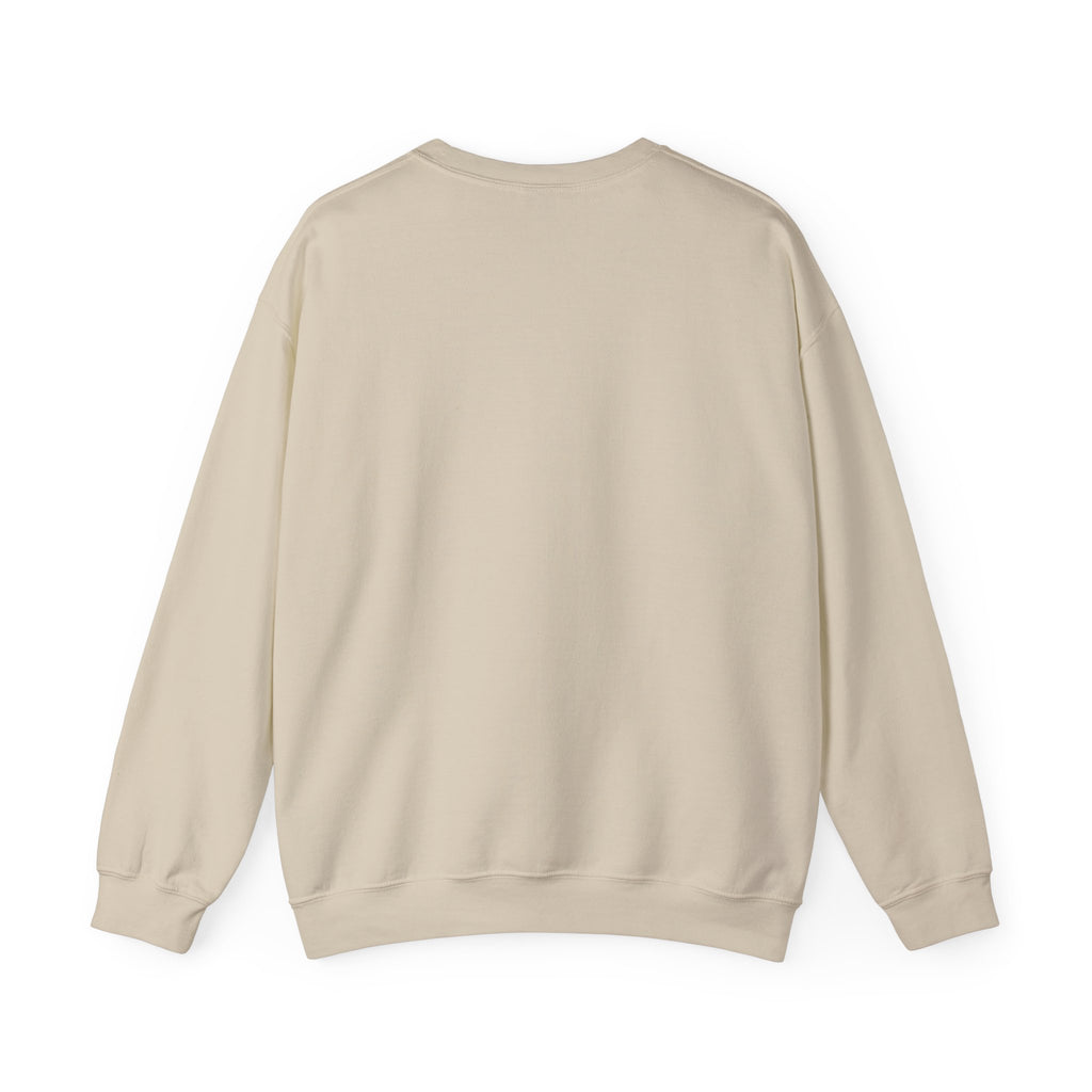 Coffee & Cats Crewneck Sweatshirt — Brew & Purr Minimal Chest Logo