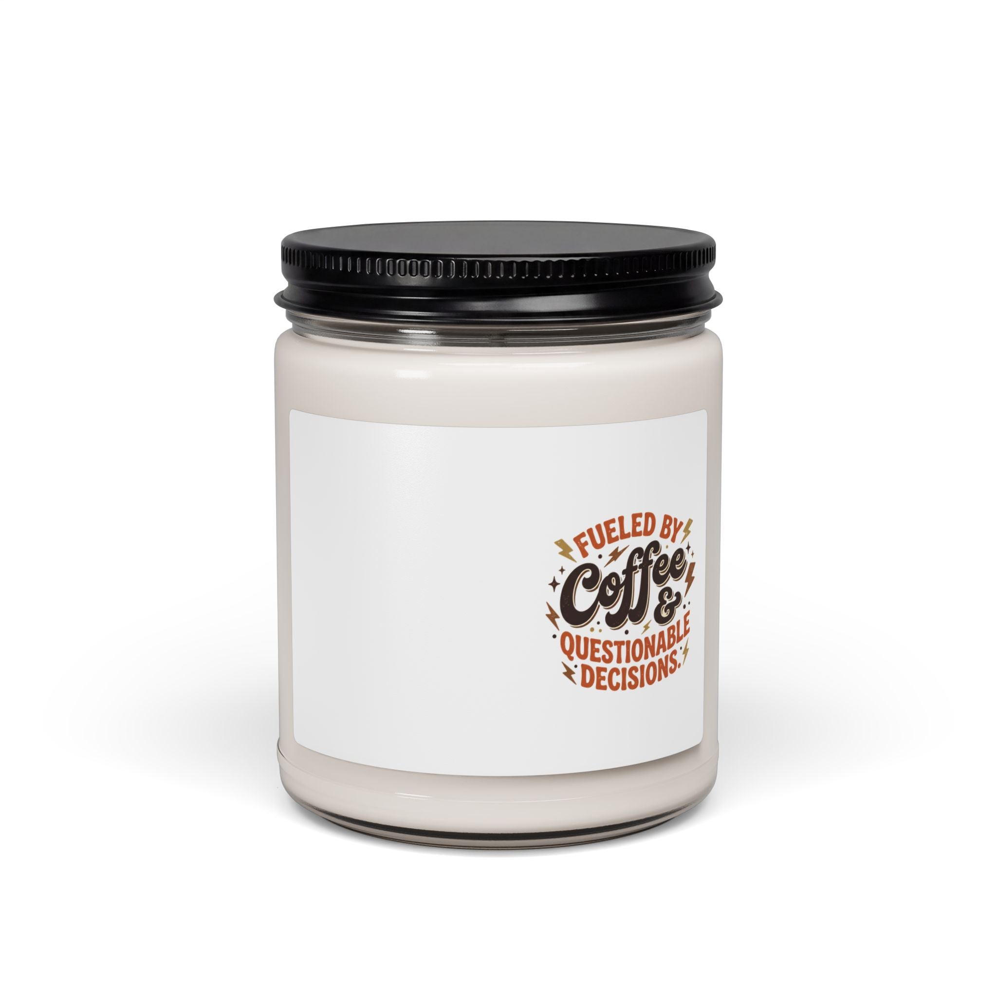 Coffee & Questionable Decisions Soy Candle — 9oz Scented Jar