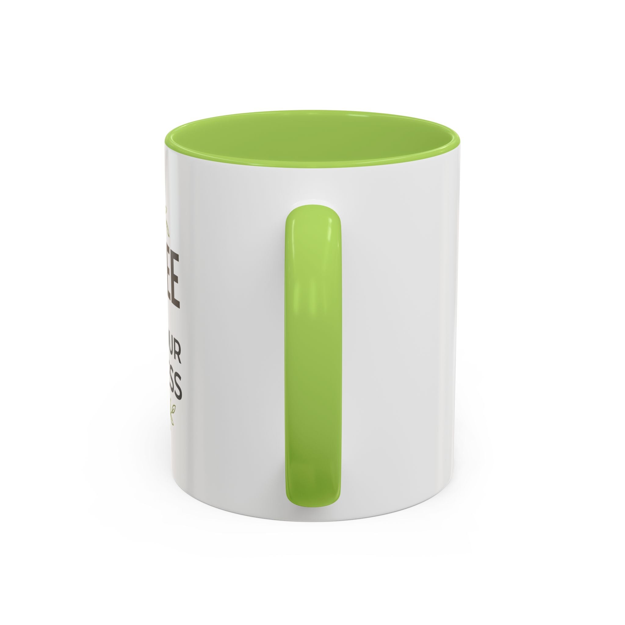 Coffee Mug — "Coffee & Mind Your Business" Accent Ceramic Mug (11/15 oz)