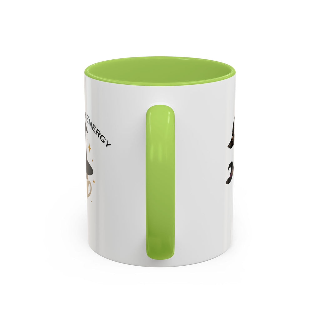 Basic Witch Energy Coffee Mug – Cute Halloween Witch Hat Tea Cup Accent Mug (11/15oz)