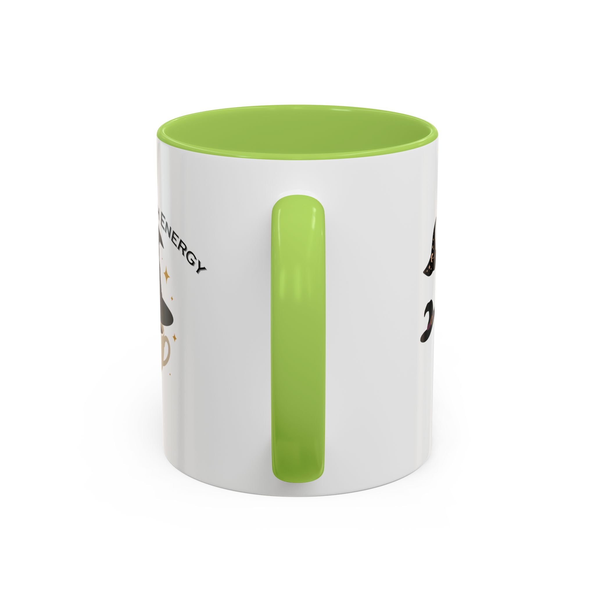 Basic Witch Energy Coffee Mug – Cute Halloween Witch Hat Tea Cup Accent Mug (11/15oz)
