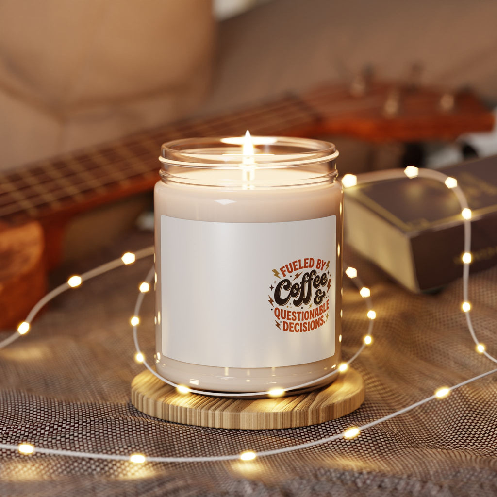 Coffee & Questionable Decisions Soy Candle — 9oz Scented Jar
