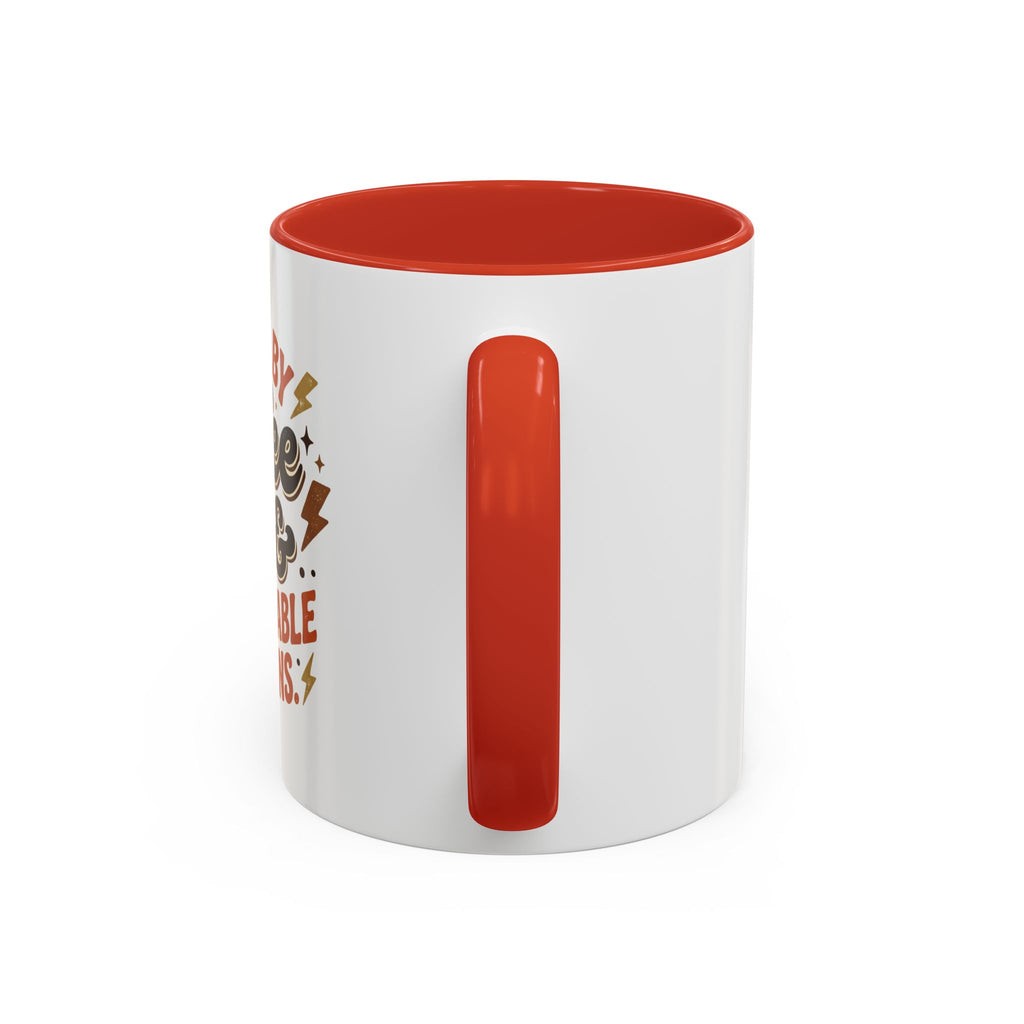 Coffee Mug — "Fueled by Coffee & Questionable Decisions" Accent Ceramic Mug