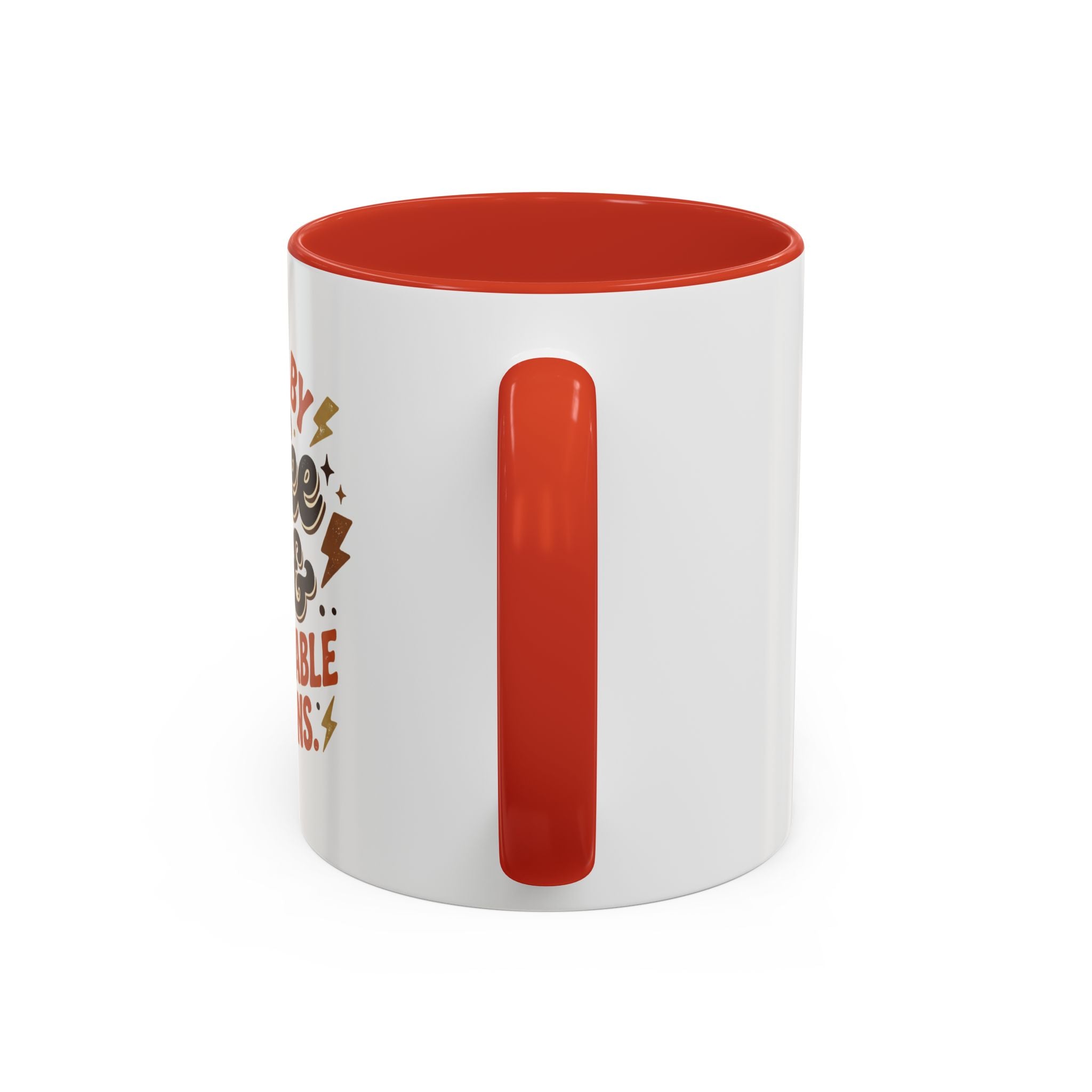 Coffee Mug — "Fueled by Coffee & Questionable Decisions" Accent Ceramic Mug