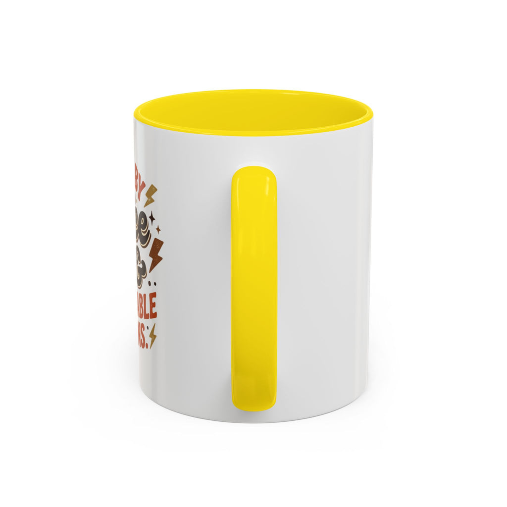 Coffee Mug — "Fueled by Coffee & Questionable Decisions" Accent Ceramic Mug