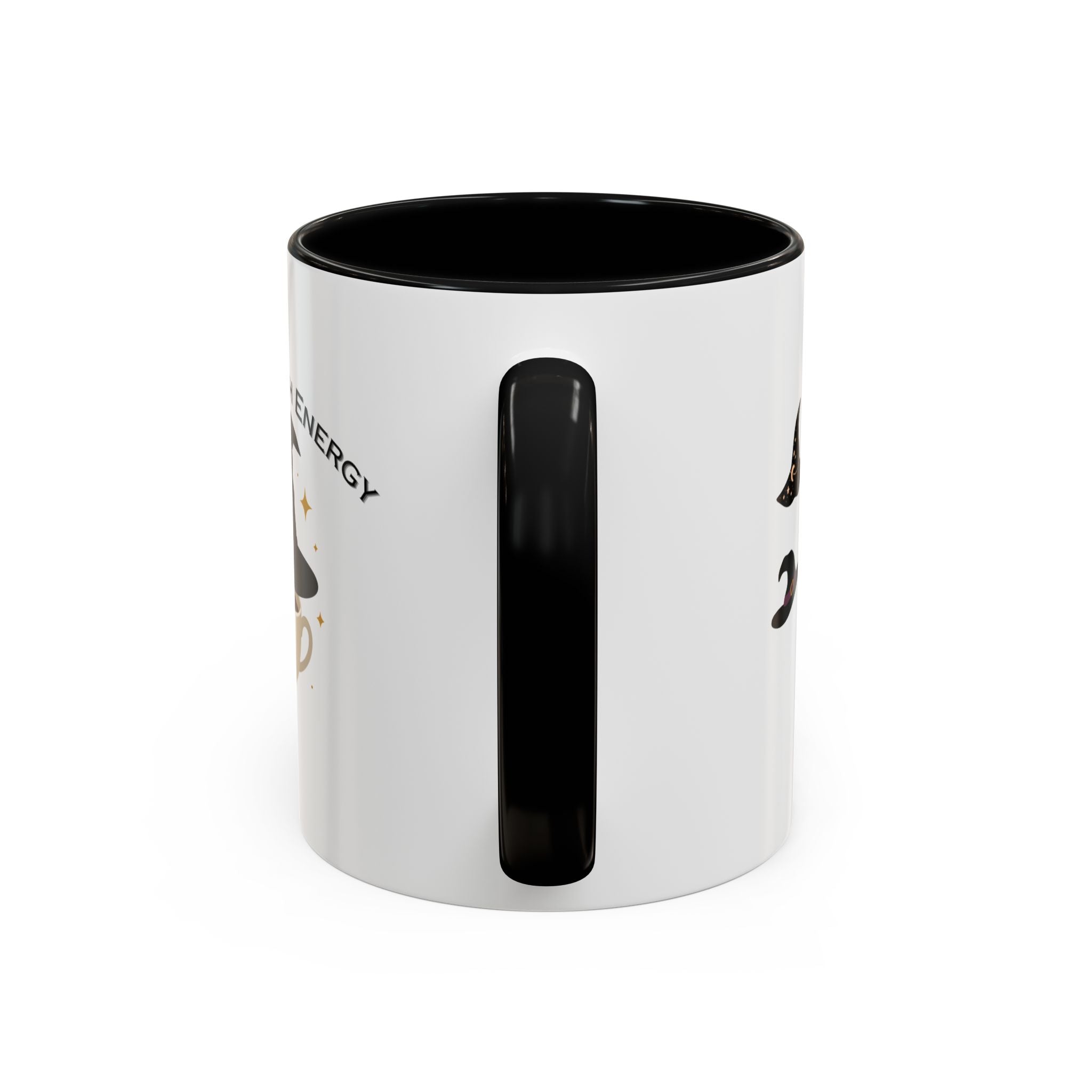 Basic Witch Energy Coffee Mug – Cute Halloween Witch Hat Tea Cup Accent Mug (11/15oz)