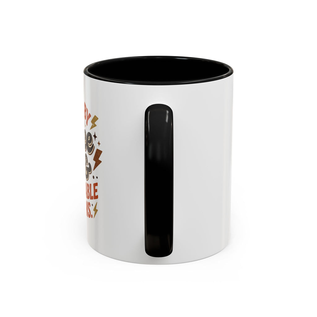 Coffee Mug — "Fueled by Coffee & Questionable Decisions" Accent Ceramic Mug