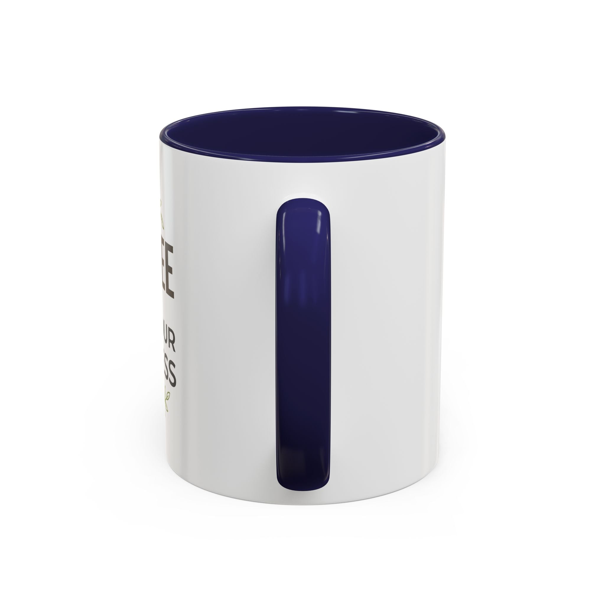 Coffee Mug — "Coffee & Mind Your Business" Accent Ceramic Mug (11/15 oz)
